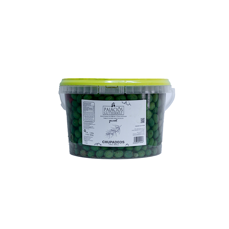 ACEITUNA PARTIDAS SABOR CHUPADEOS 4500gr